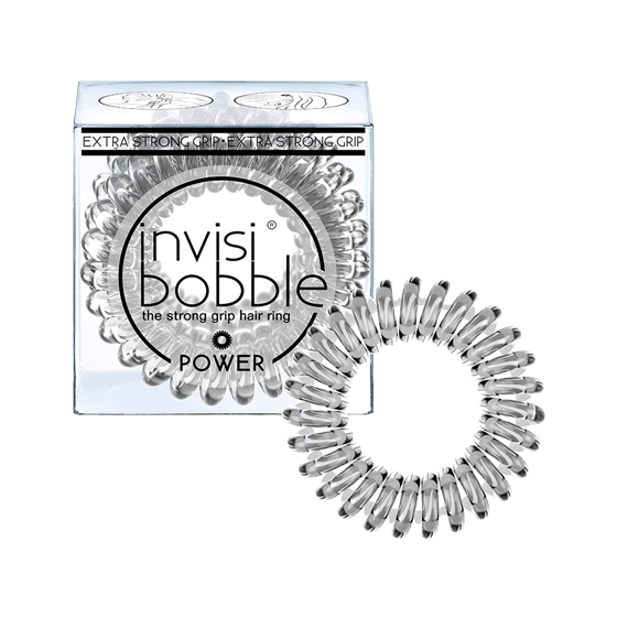 Pack of 3 Invisibobble Power Traceless Spiral Hair Ties Durable Non Damaging Hair Accessories